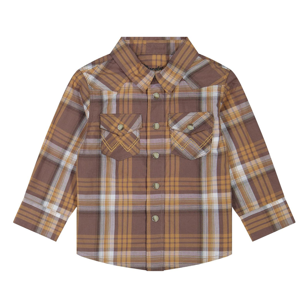Wrangler Baby Boy LS Western Snap Shirt