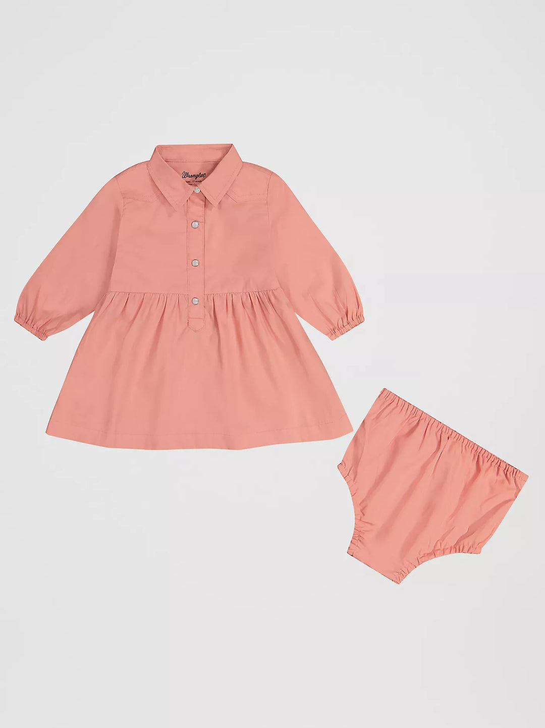 Wrangler Baby Girl LS Western Snap Dress