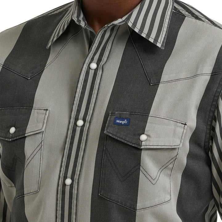 Wrangler Men's Vintage Brushpopper LS Shirt