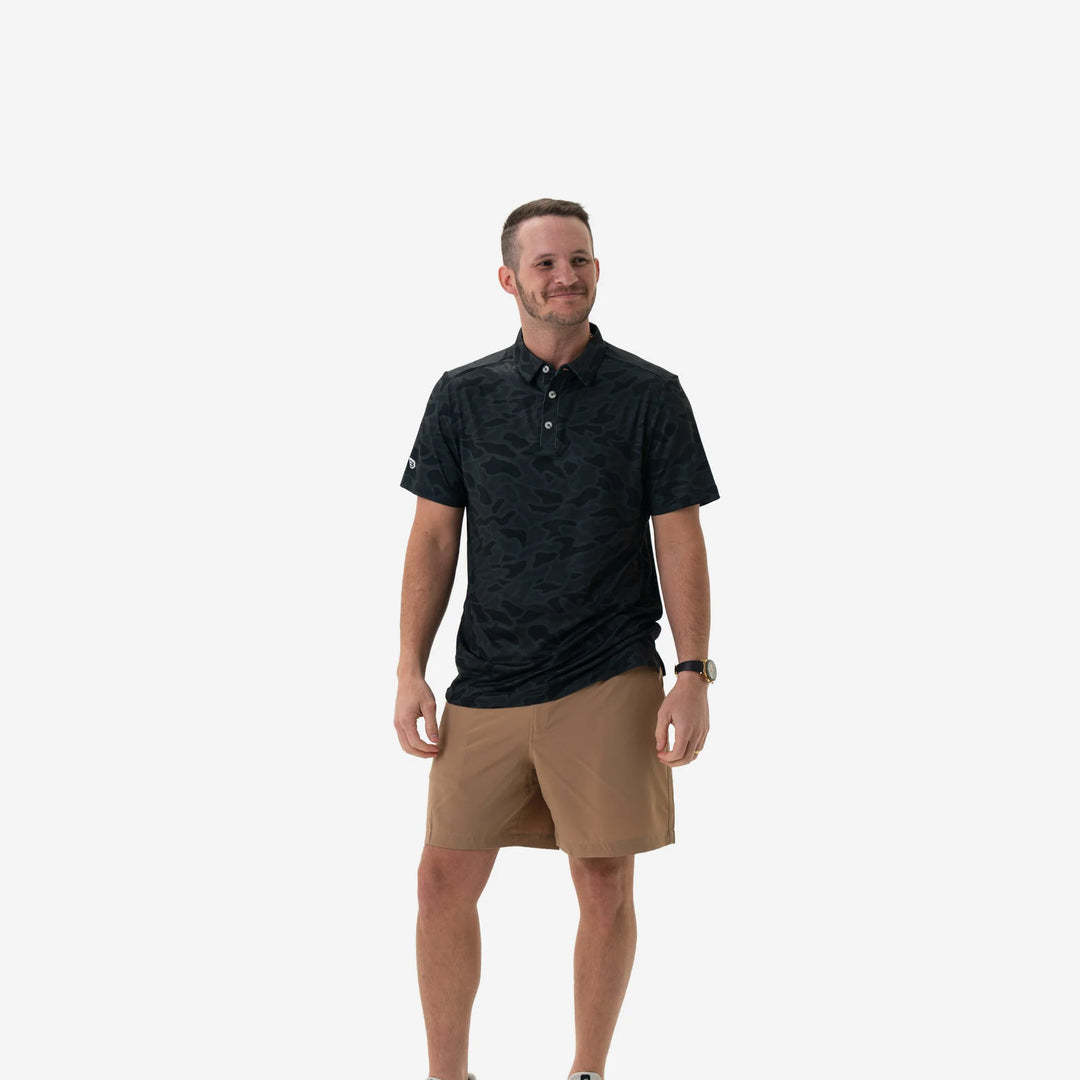 Burlebo Performance Polo - Black Camo