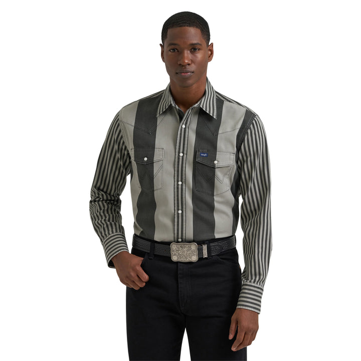 Wrangler Men's Vintage Brushpopper LS Shirt