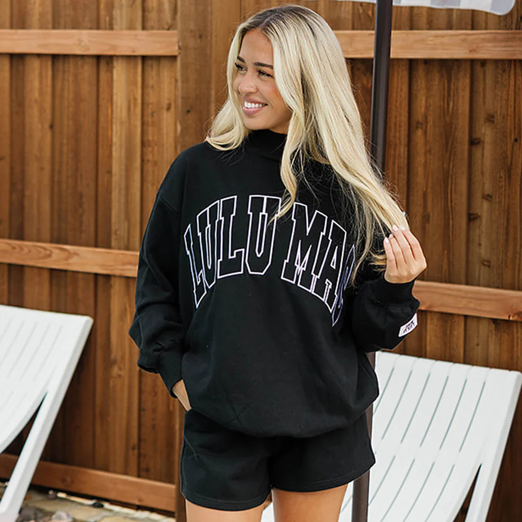 Lulu Mac Stitch Terry Mockneck