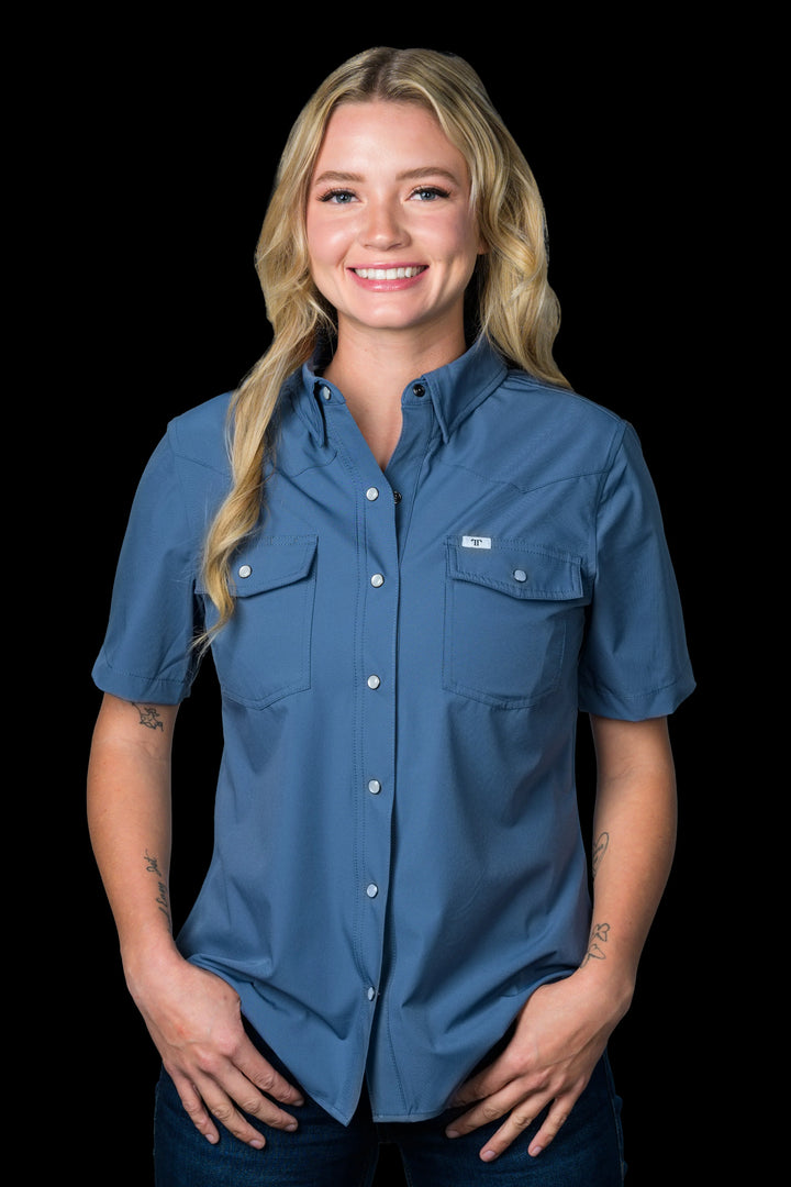 The Ferrell Core Women's Short Sleeve Snap Shirt