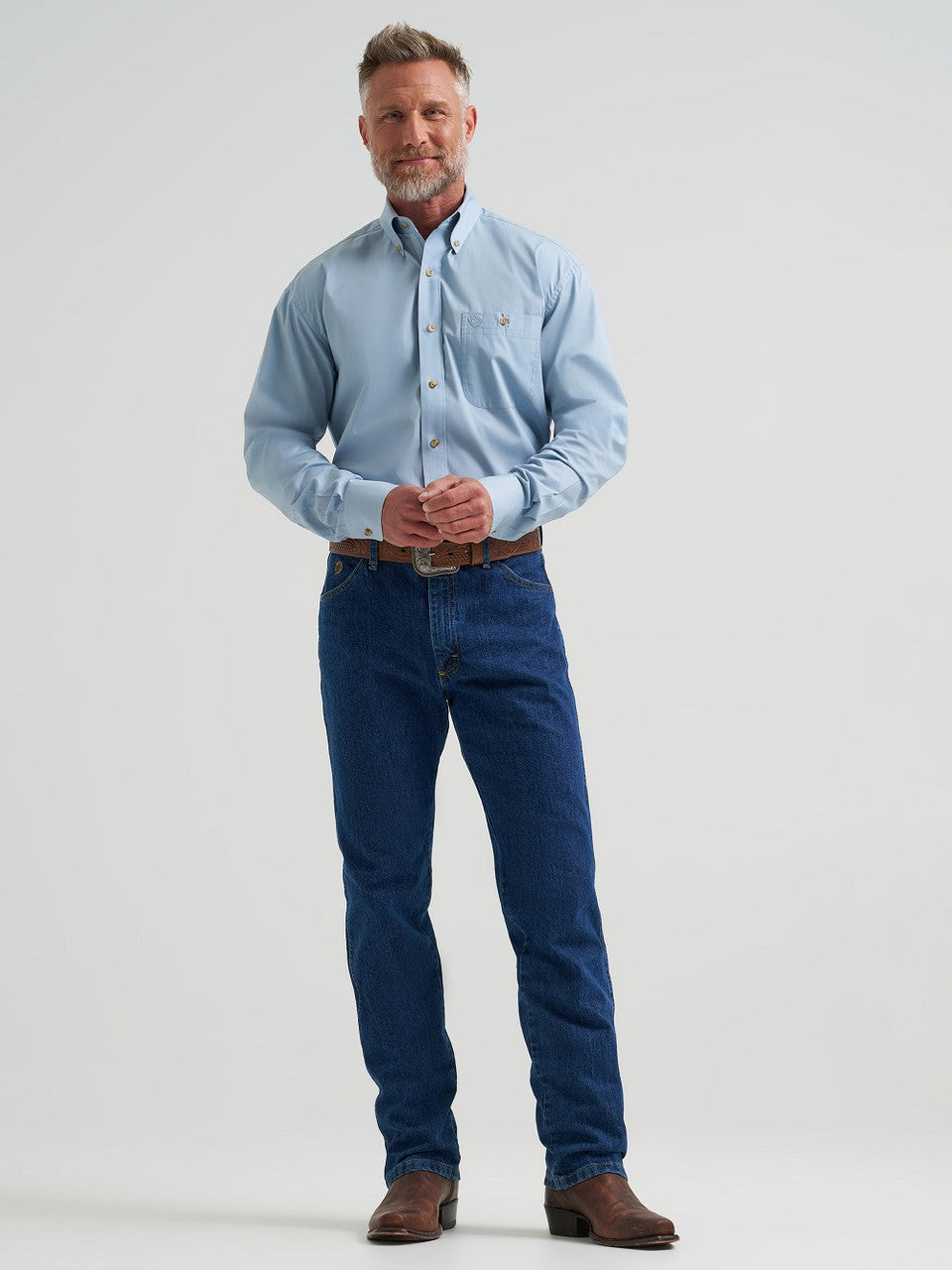 Wrangler Men's George Strait One Pocket LS Shirt