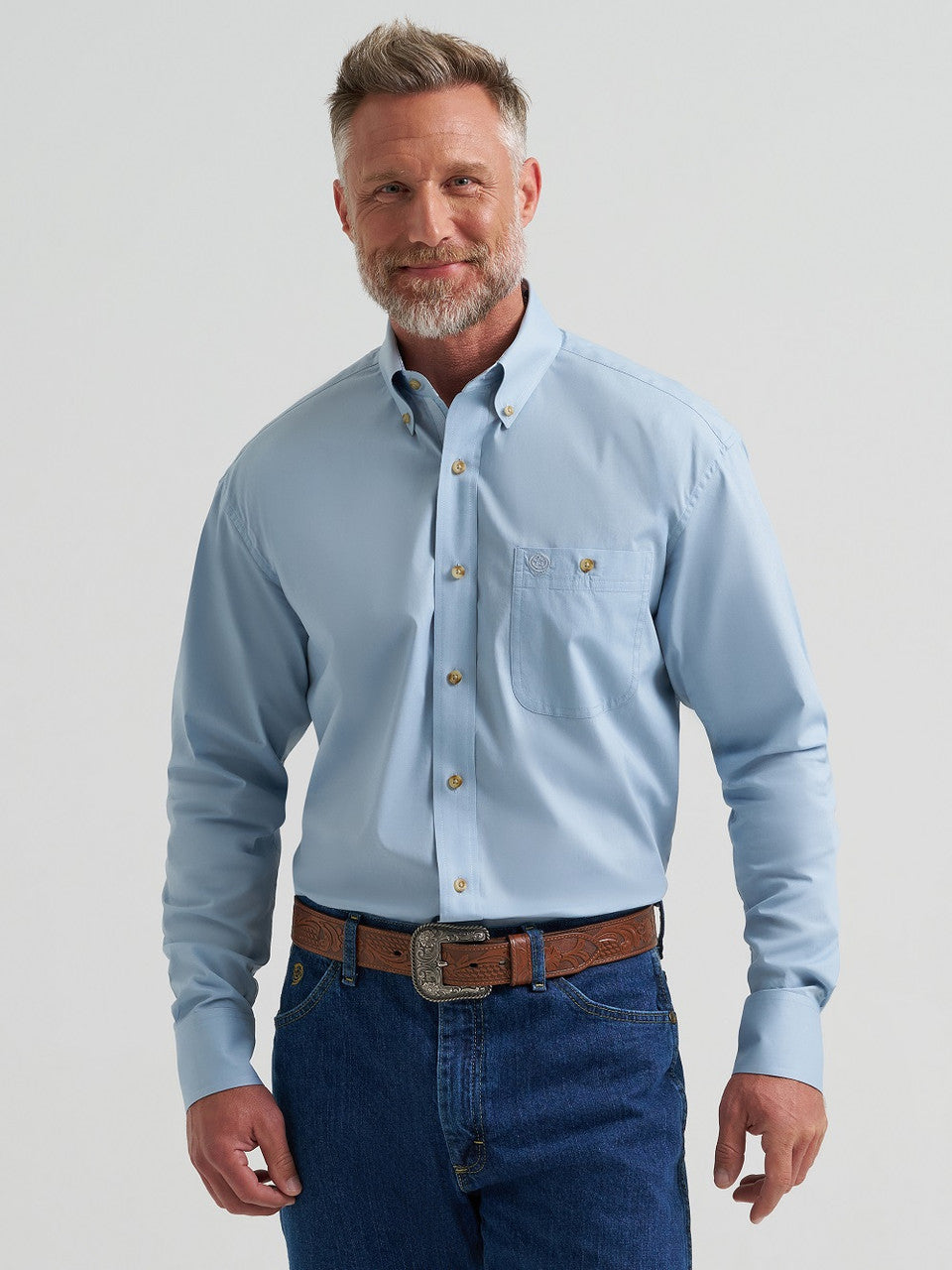 Wrangler Men's George Strait One Pocket LS Shirt