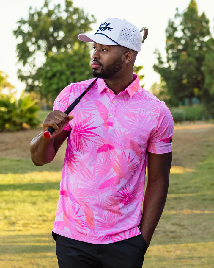 The Sunday Swagger Blush Bomber Polo