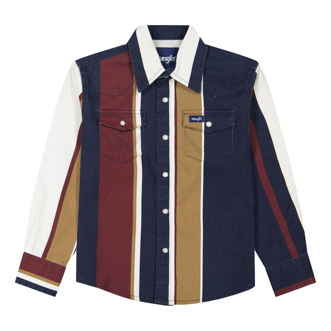 Wrangler Boy's Vintage Brushpopper LS Shirt