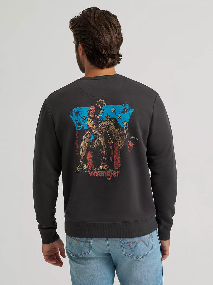 Wrangler Men's Bullriding Graphic Fleece Sweatshirt