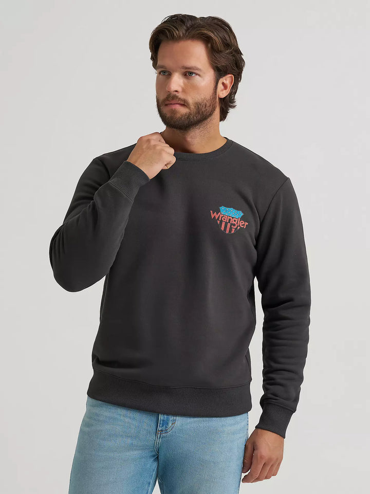 Wrangler Men's Bullriding Graphic Fleece Sweatshirt