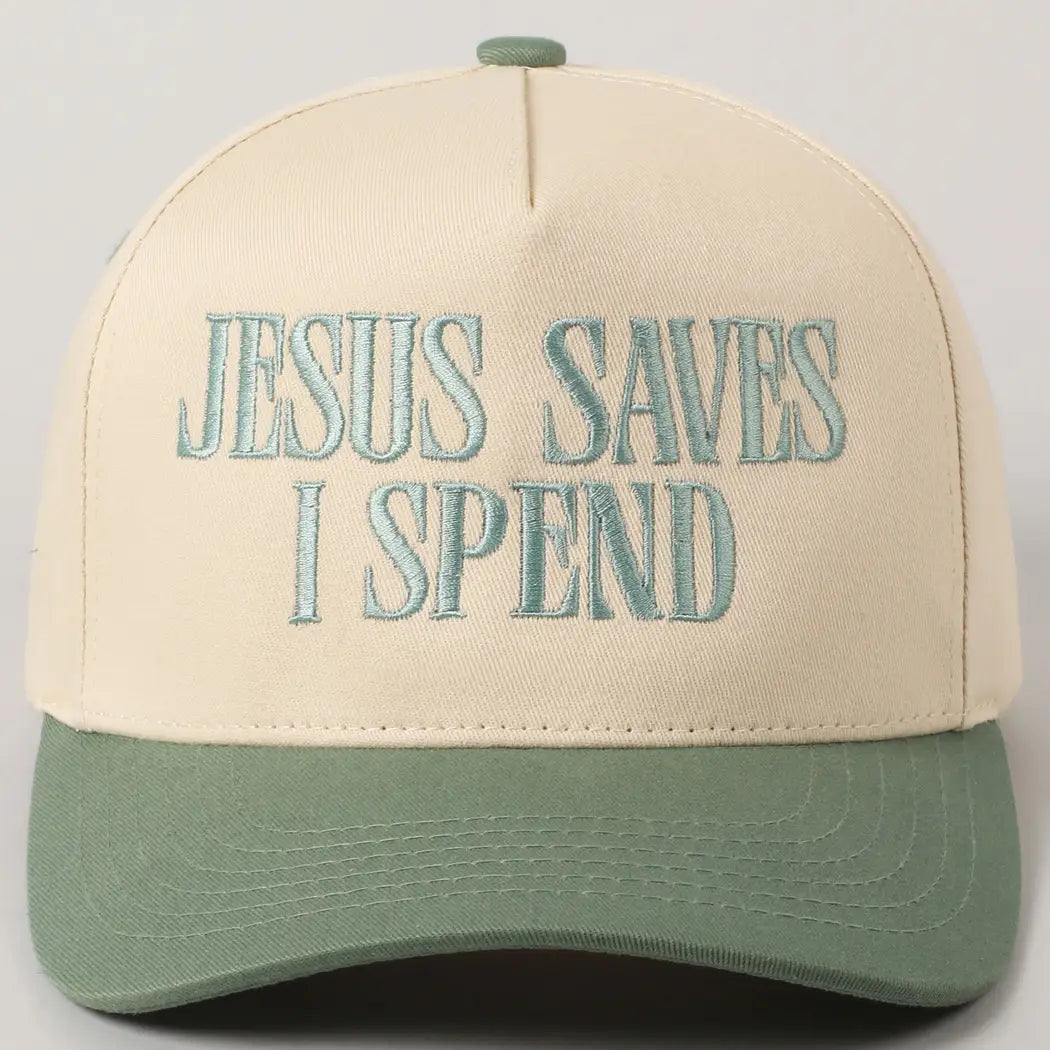 Jesus Saves I Spend Hat