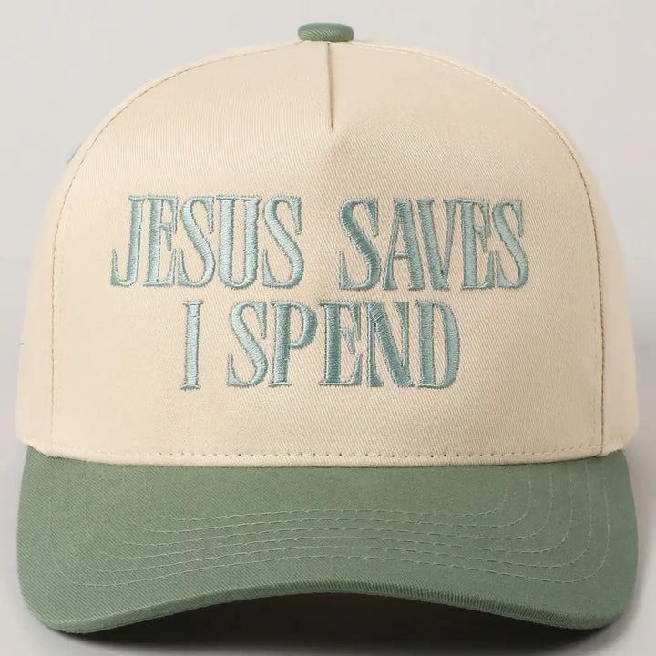 Jesus Saves I Spend Hat