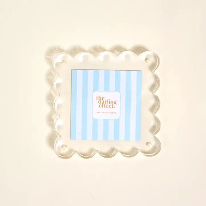 Darling Effect Square Scalloped Acrylic Frames