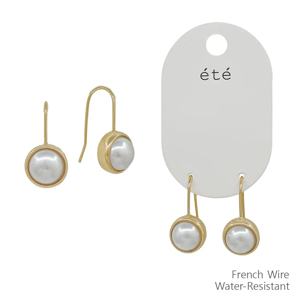 Water Resistant Gold Earrings