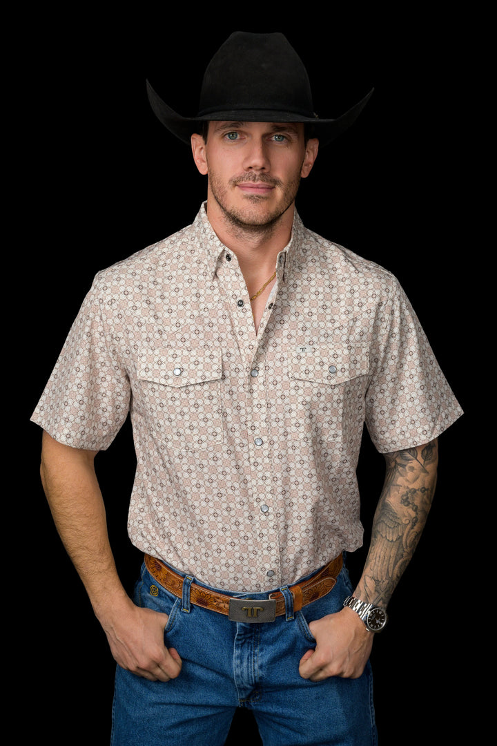 The Callen Short Sleeve Pearl Snap Shirt
