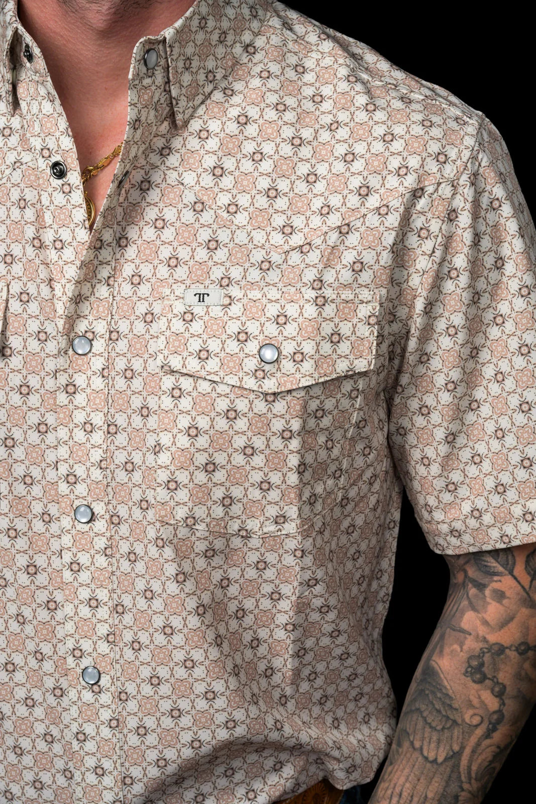 The Callen Short Sleeve Pearl Snap Shirt