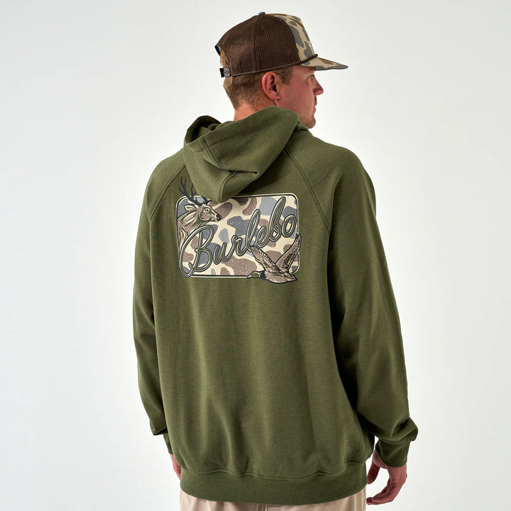 Burlebo Fleece Hoodie - Deer Camo Patch