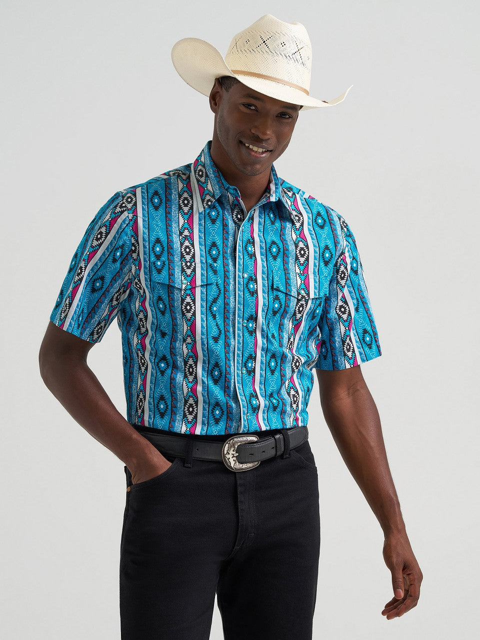 Wrangler Men's Checotah® Dress Western SS Shirt