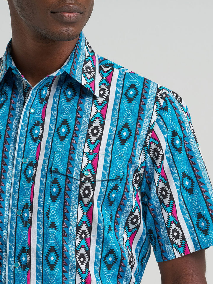Wrangler Men's Checotah® Dress Western SS Shirt
