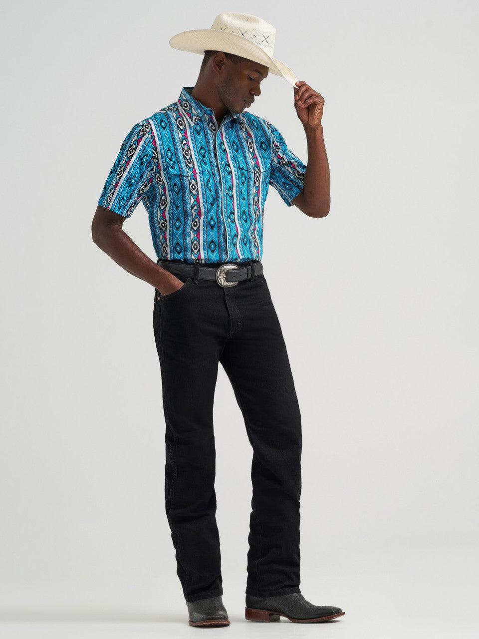 Wrangler Men's Checotah® Dress Western SS Shirt