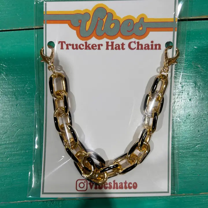 Trucker Hat Chains - Gold