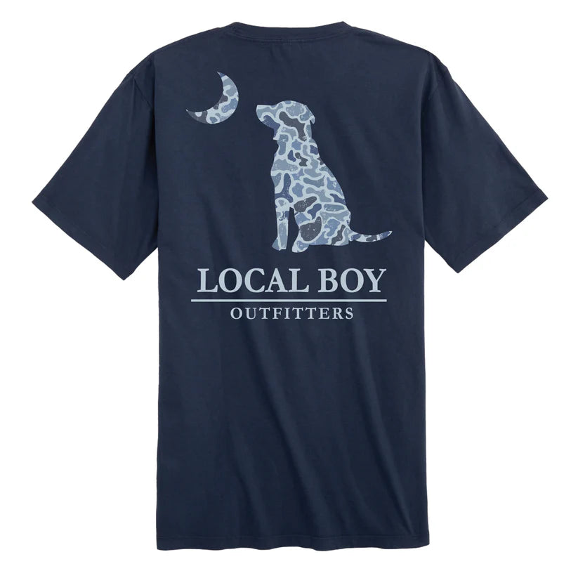 The Local Boy Toddler Cobalt Dog & Moon SS Tee