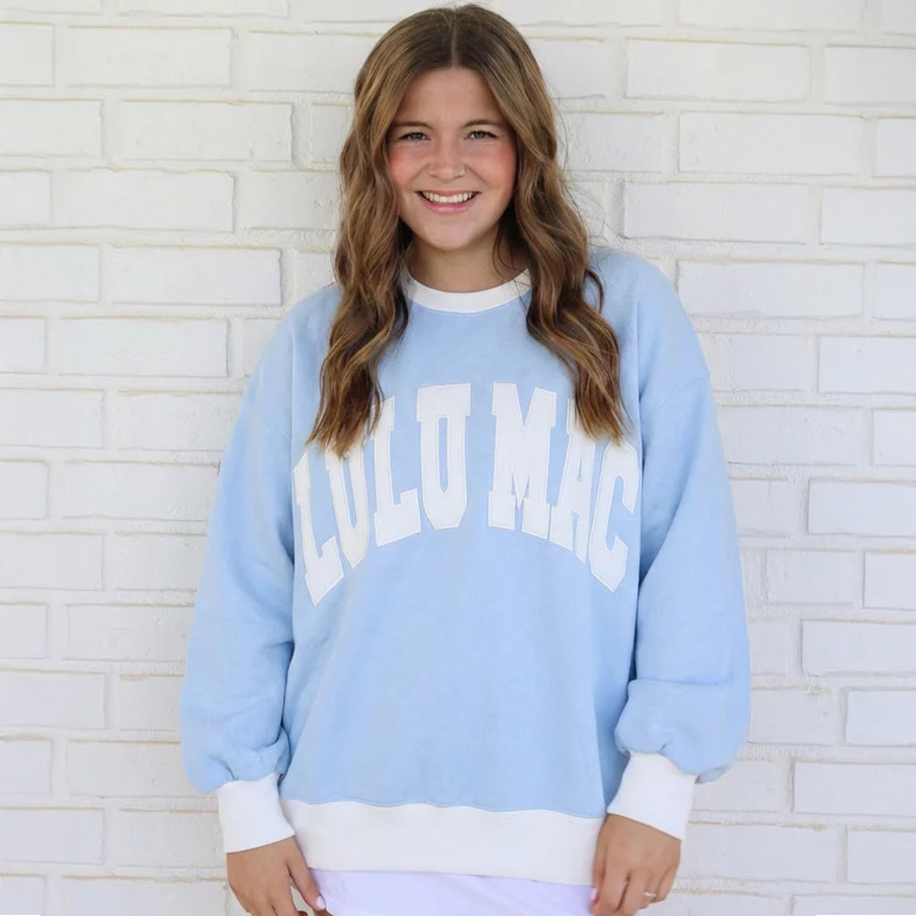 Lulu Mac Color Block Stitch Sweatshirt