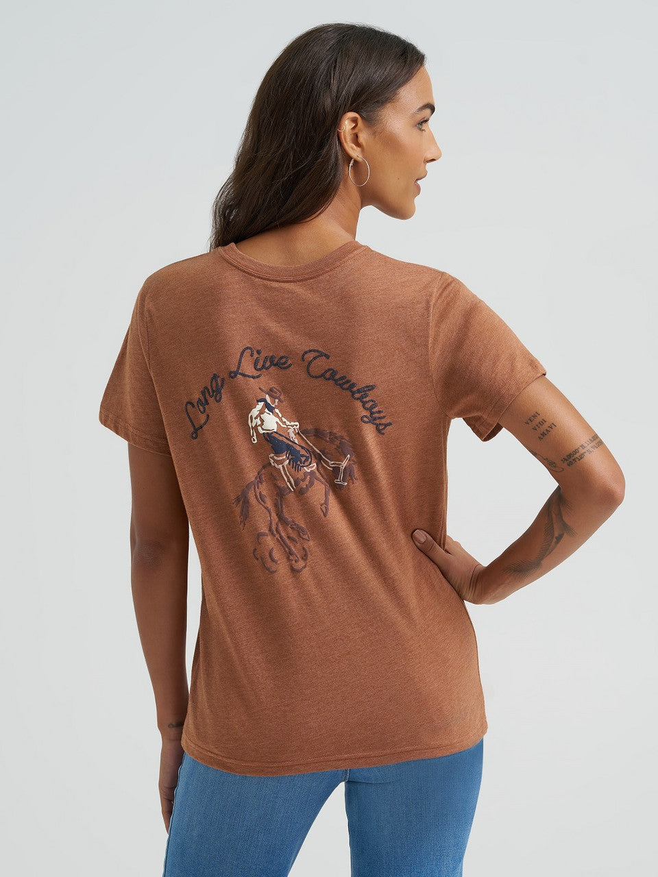 Wrangler Women's Long Live Cowboys Tee