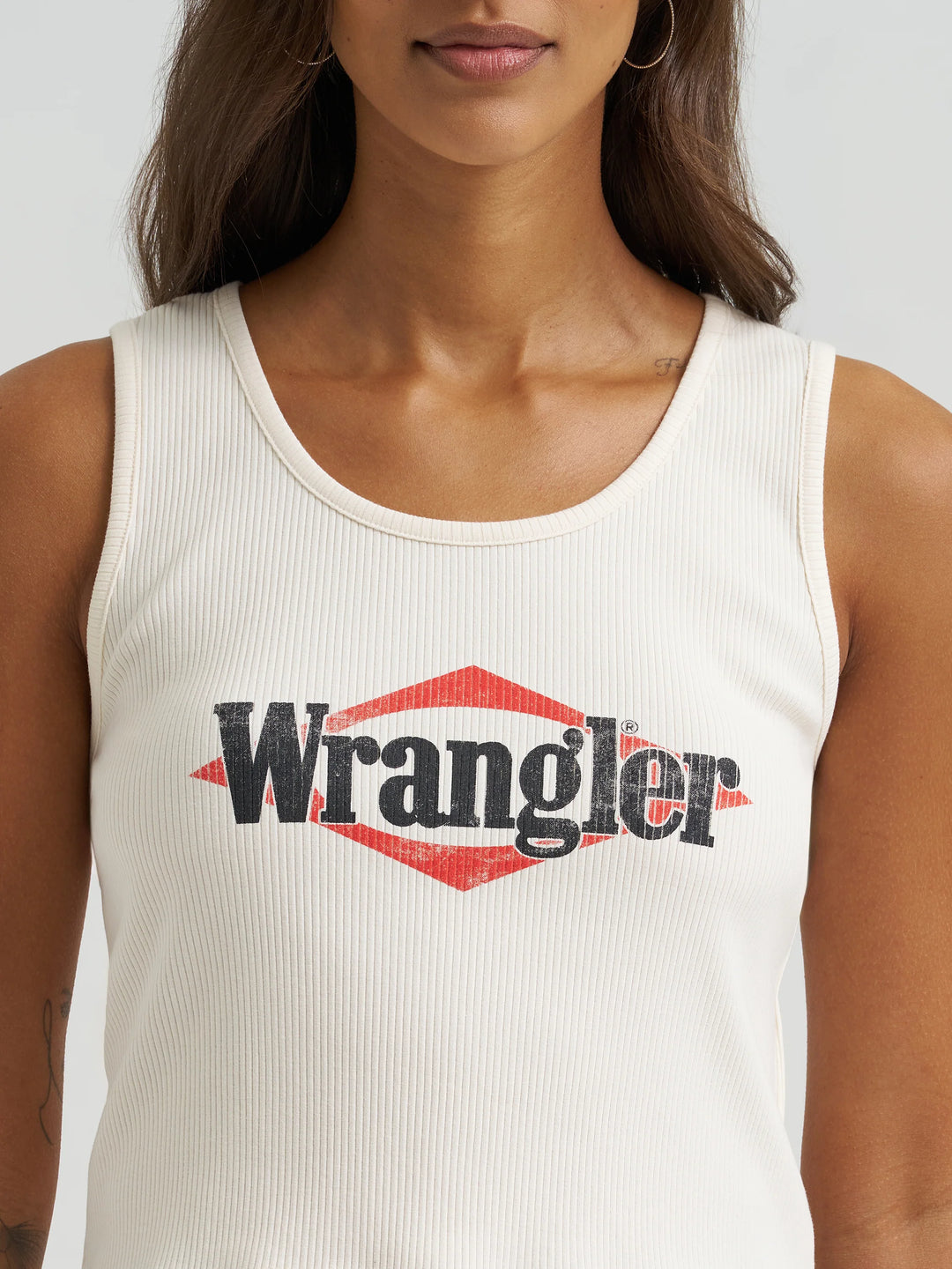 Wrangler Women's Graphic Slim Crop Tank