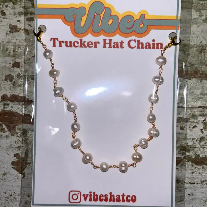 Trucker Hat Chains - Gold