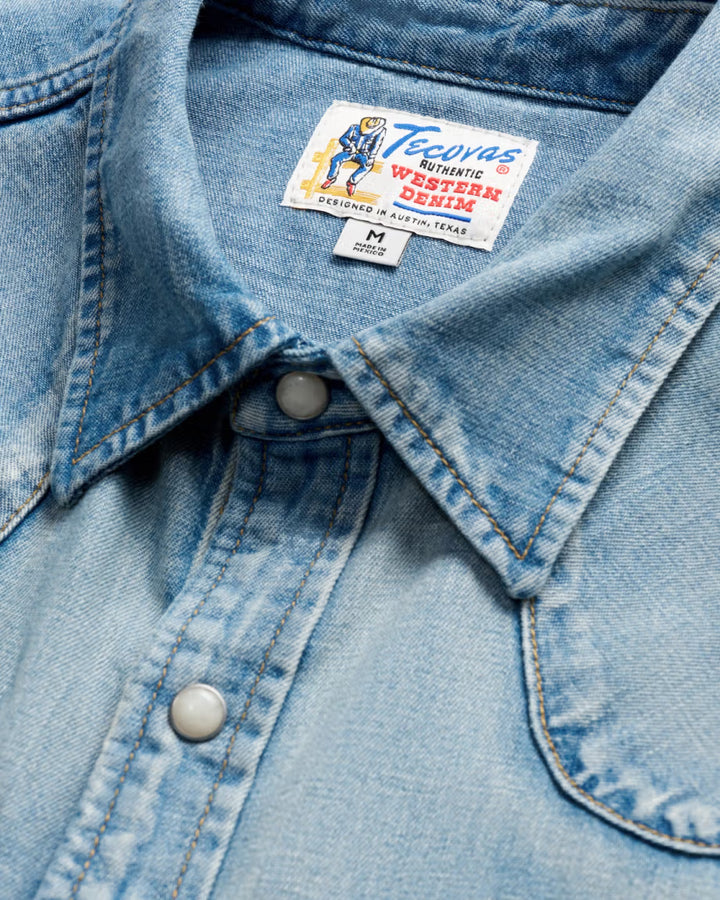 Men's Tecovas Denim Pearl Snap LS Shirt
