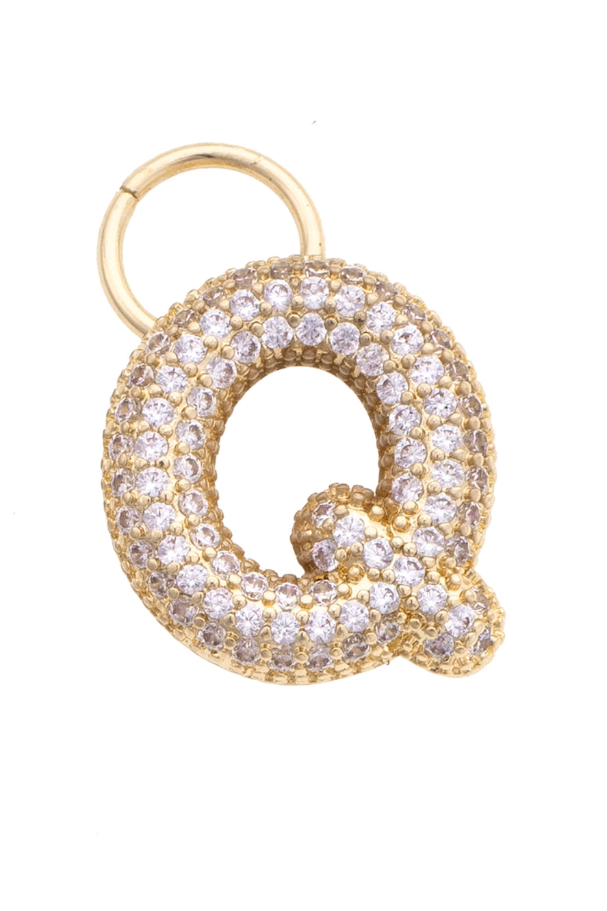 CS Pave Initials Charm