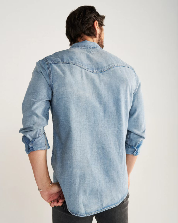 Men's Tecovas Denim Pearl Snap LS Shirt