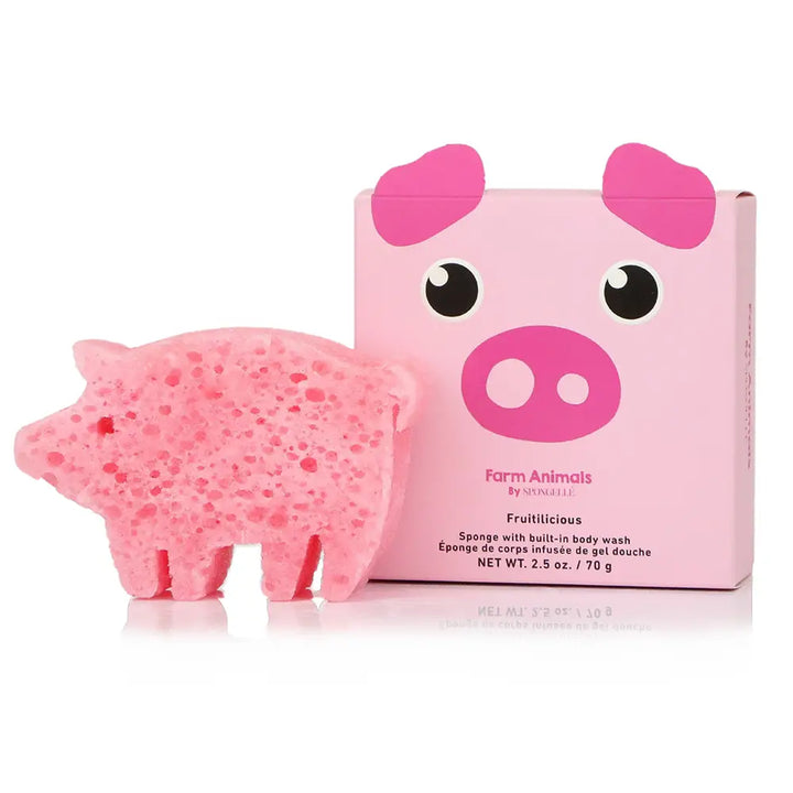 Farm Animals Body Wash Infused Buffers