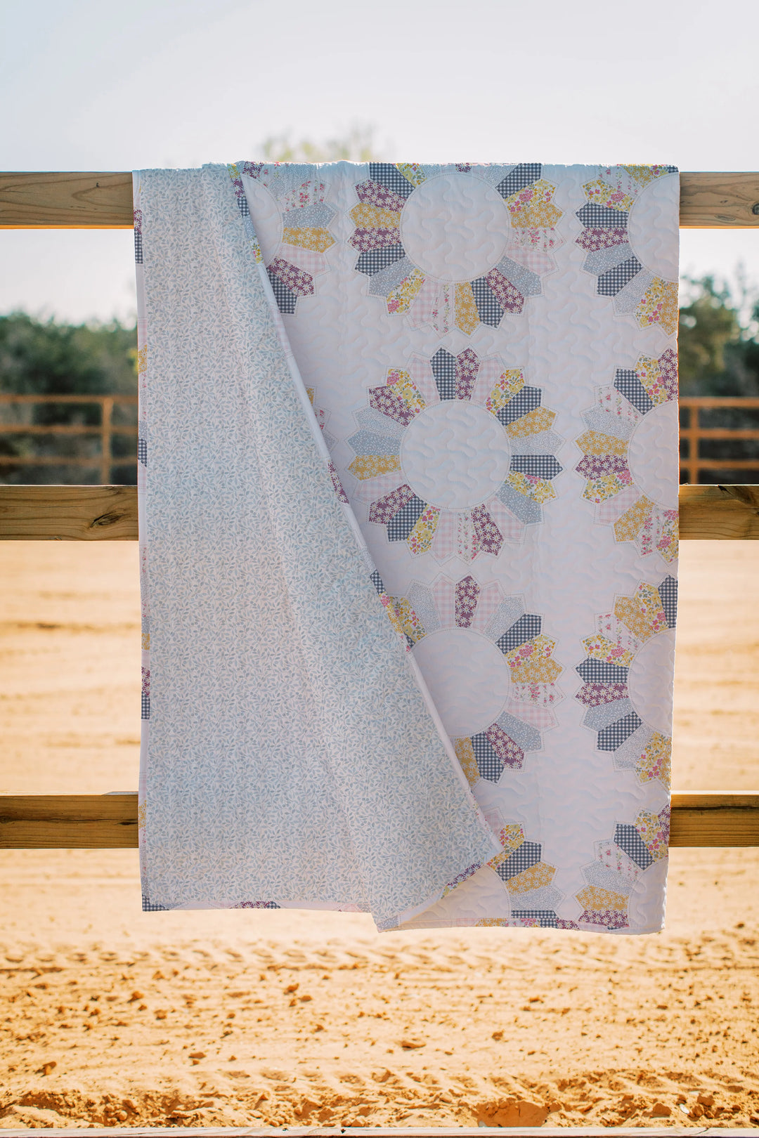 Ida Mae Home Dresden Patchwork Pastel Quilt