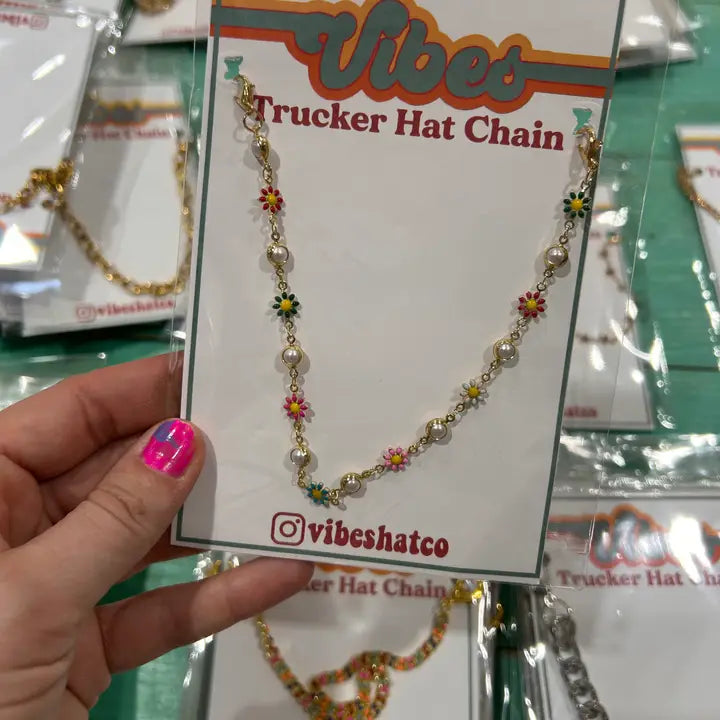 Trucker Hat Chains - Gold