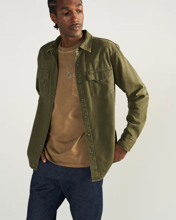 Men's Tecovas Denim Pearl Snap LS Shirt