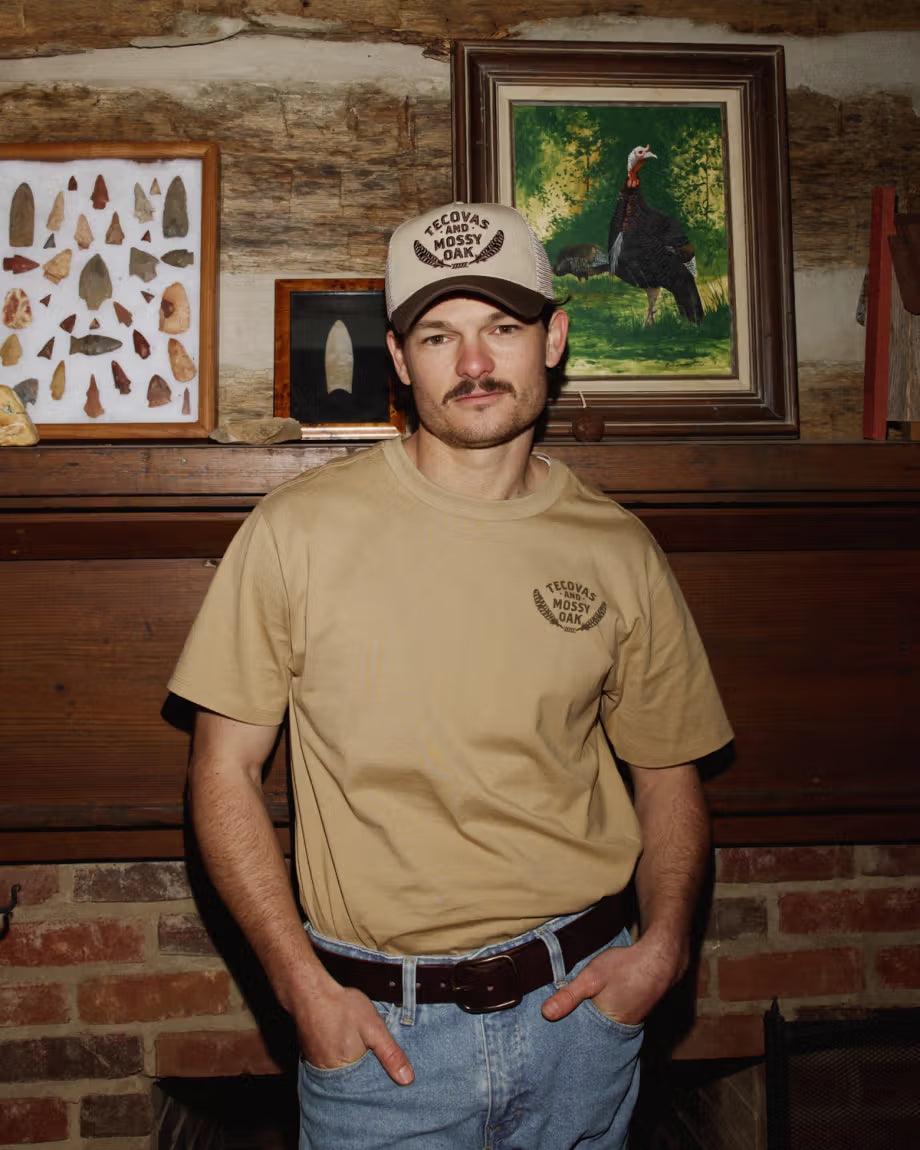 Tecovas Men's Mossy Oak Turkey & Boots Tee