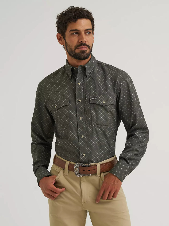 Wrangler Men's ATG Western Performance LS Shirt