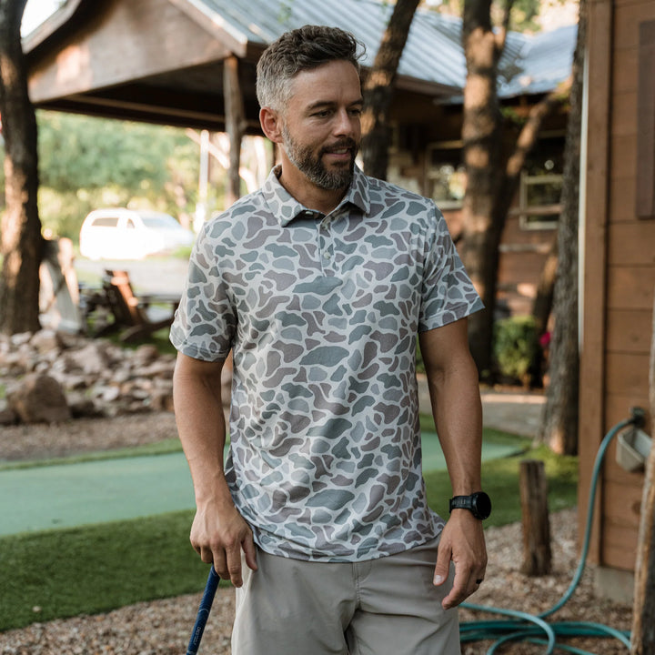 Burlebo Performance Polo - Classic Deer Camo