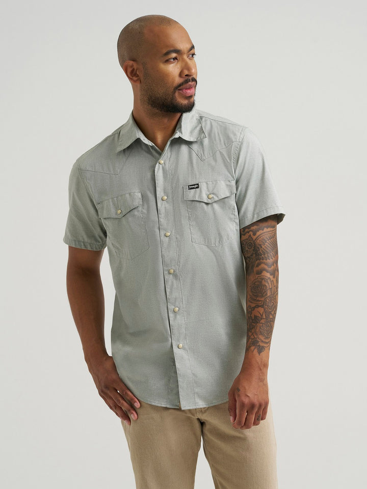 Wrangler Men's ATG Drover Utility SS Shirt