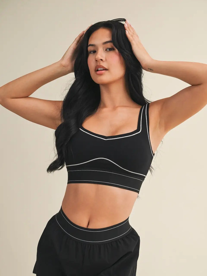 The Contrast Thread Sports Bra