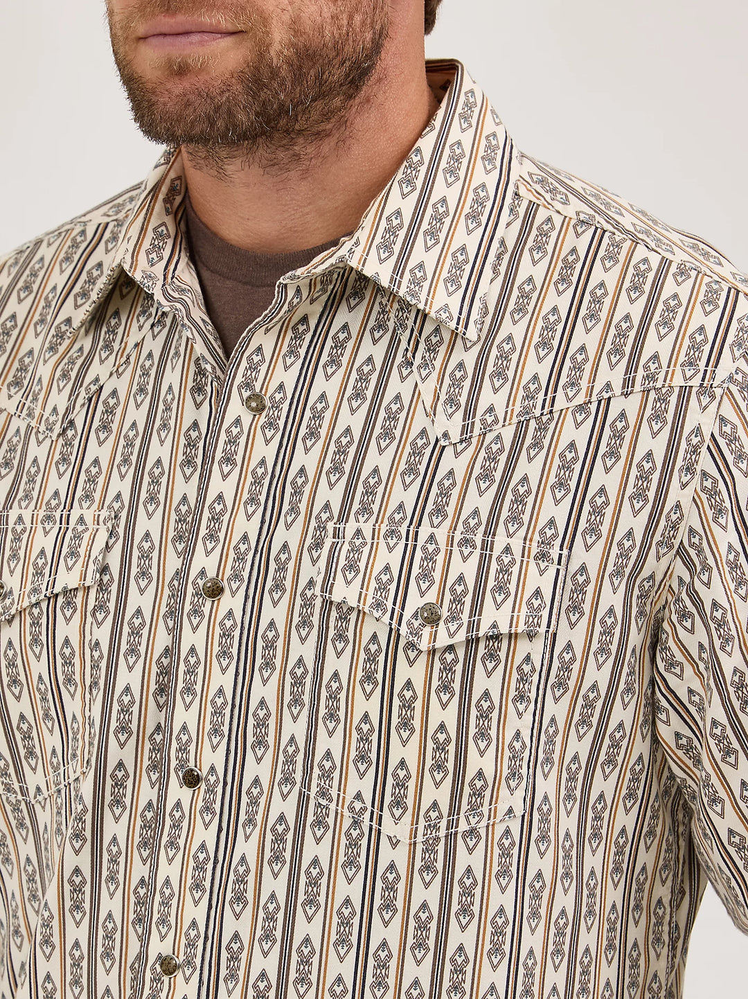 Wrangler® Men's Western Pearl Snap Shirt