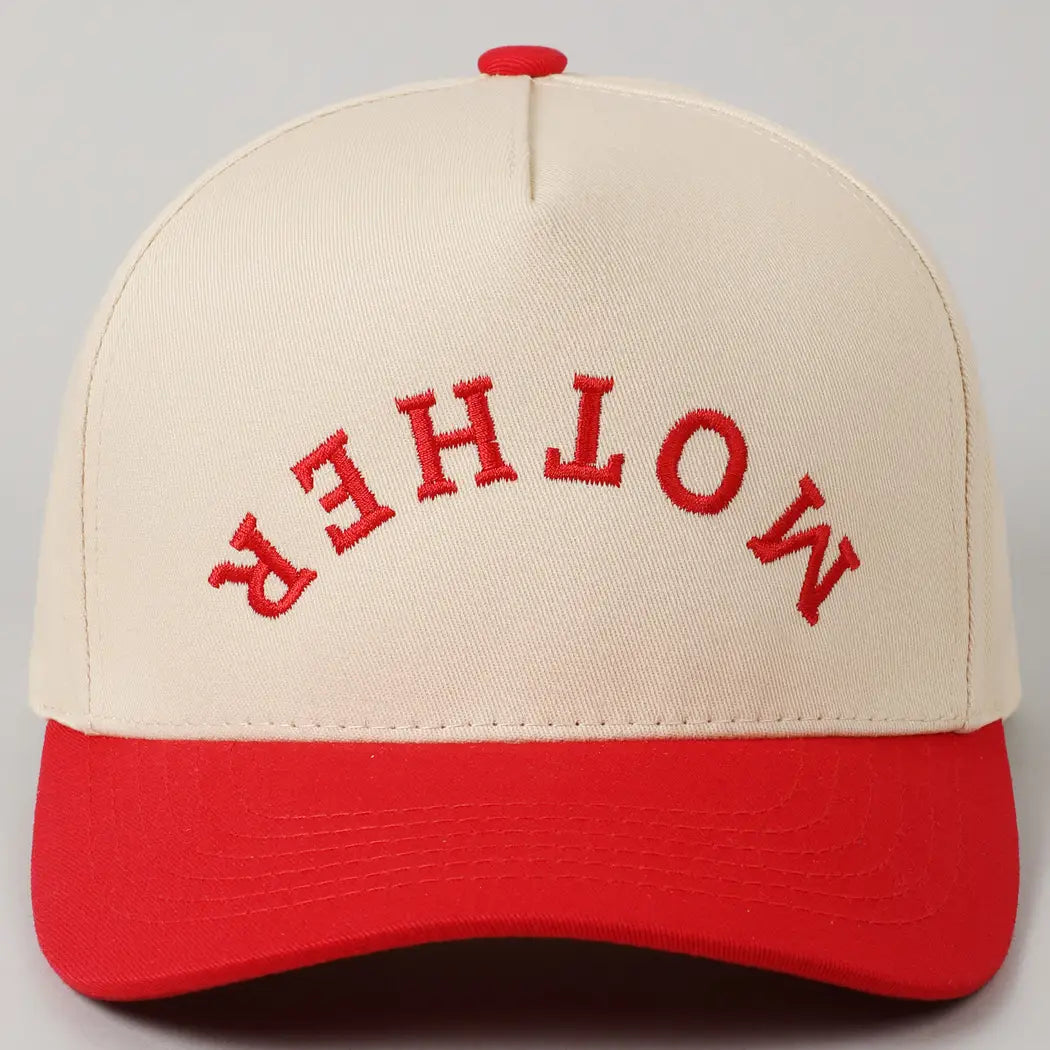 Mother Upside Down Embroidery Cap
