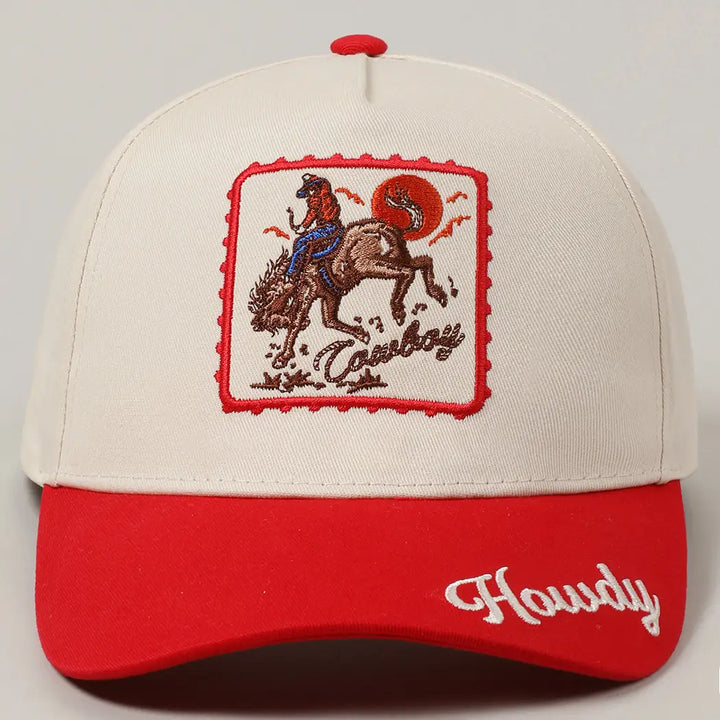 Cowboy Horse Embroidery Cap