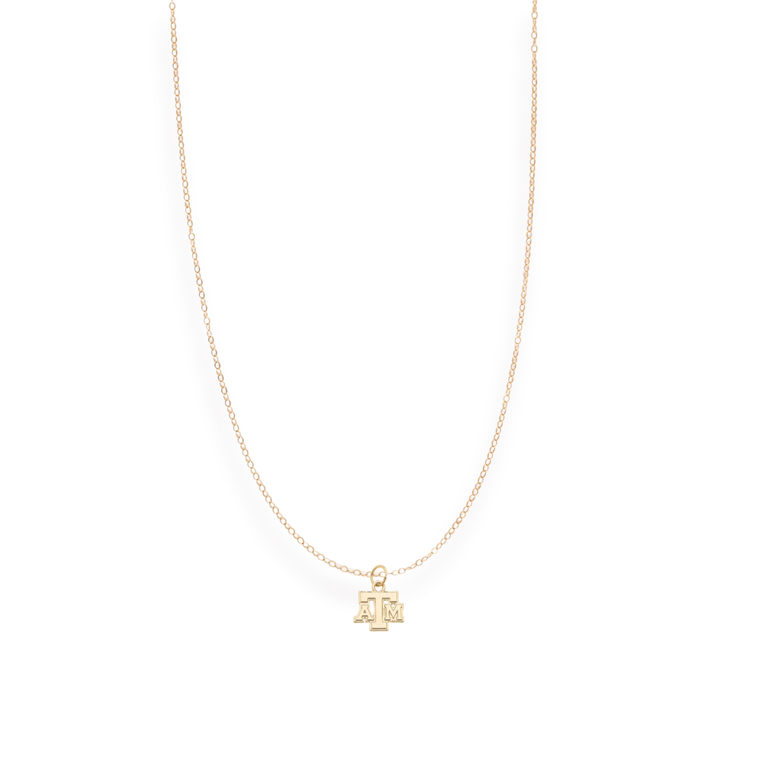 Beaded Blondes Texas A&M Charm Necklace