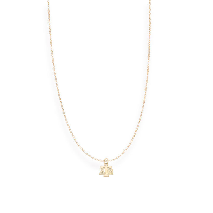 Beaded Blondes Texas A&M Charm Necklace