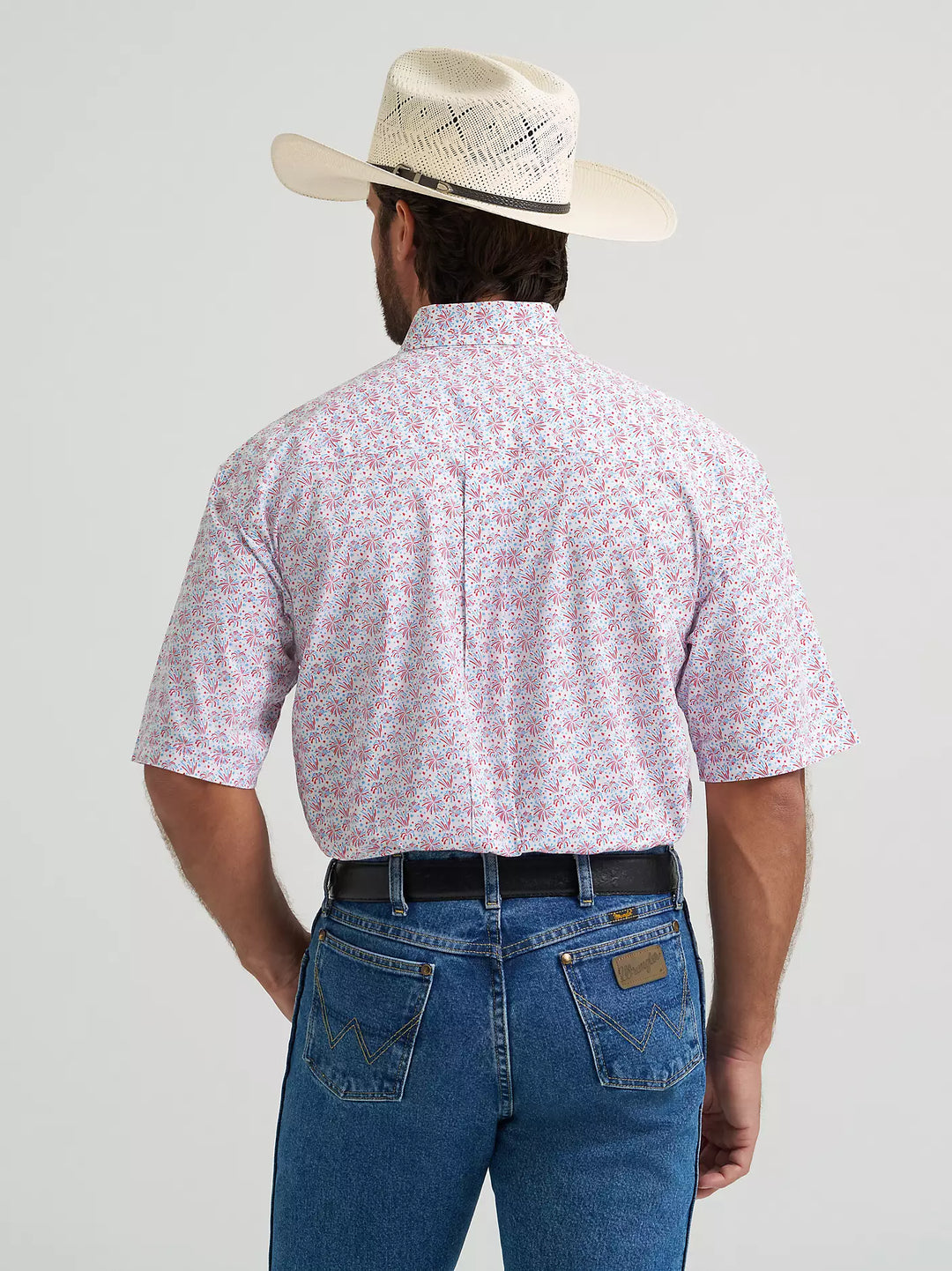 Wrangler Men's George Strait SS One Pocket Button Down Shirt