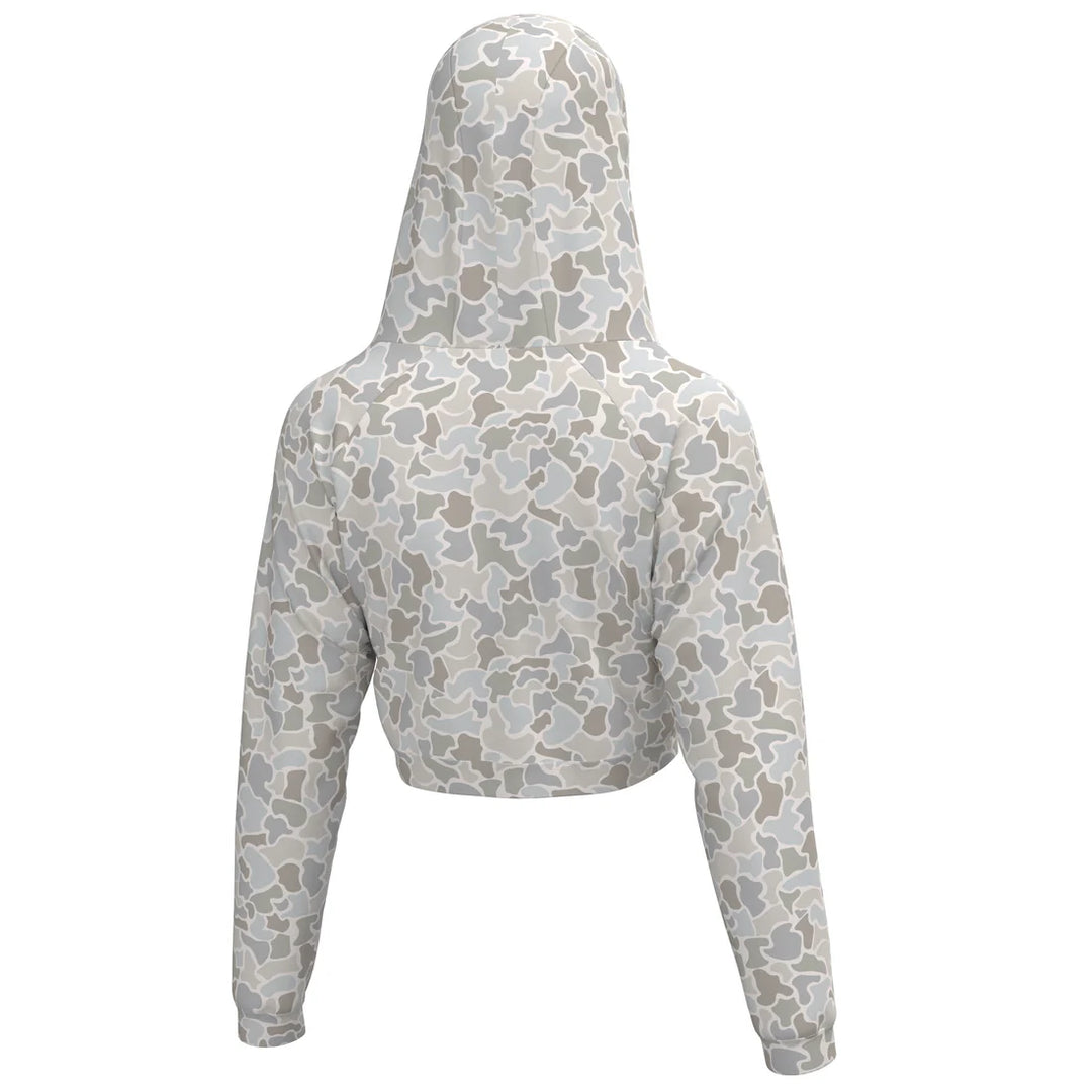 The Local Girl Velvet Fleece Cropped Hoodie