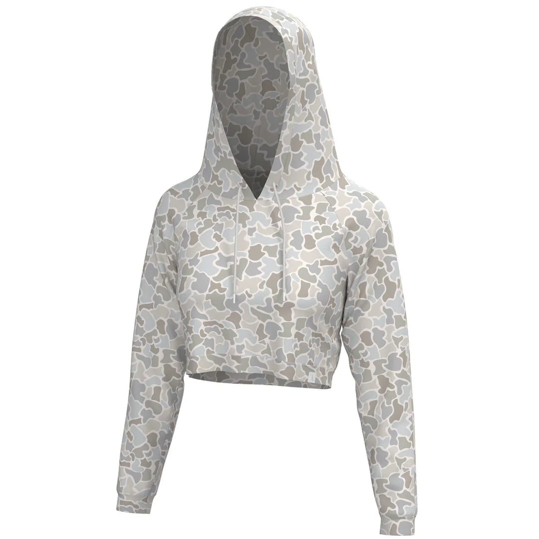 The Local Girl Velvet Fleece Cropped Hoodie