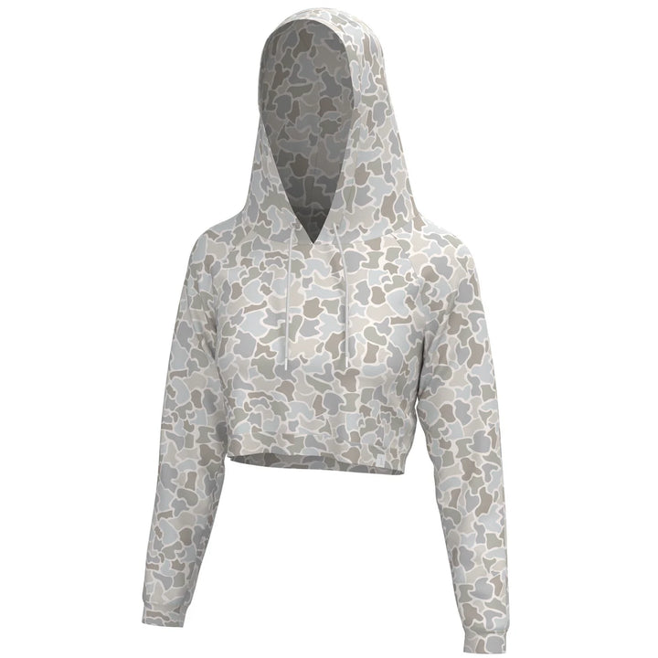 The Local Girl Velvet Fleece Cropped Hoodie